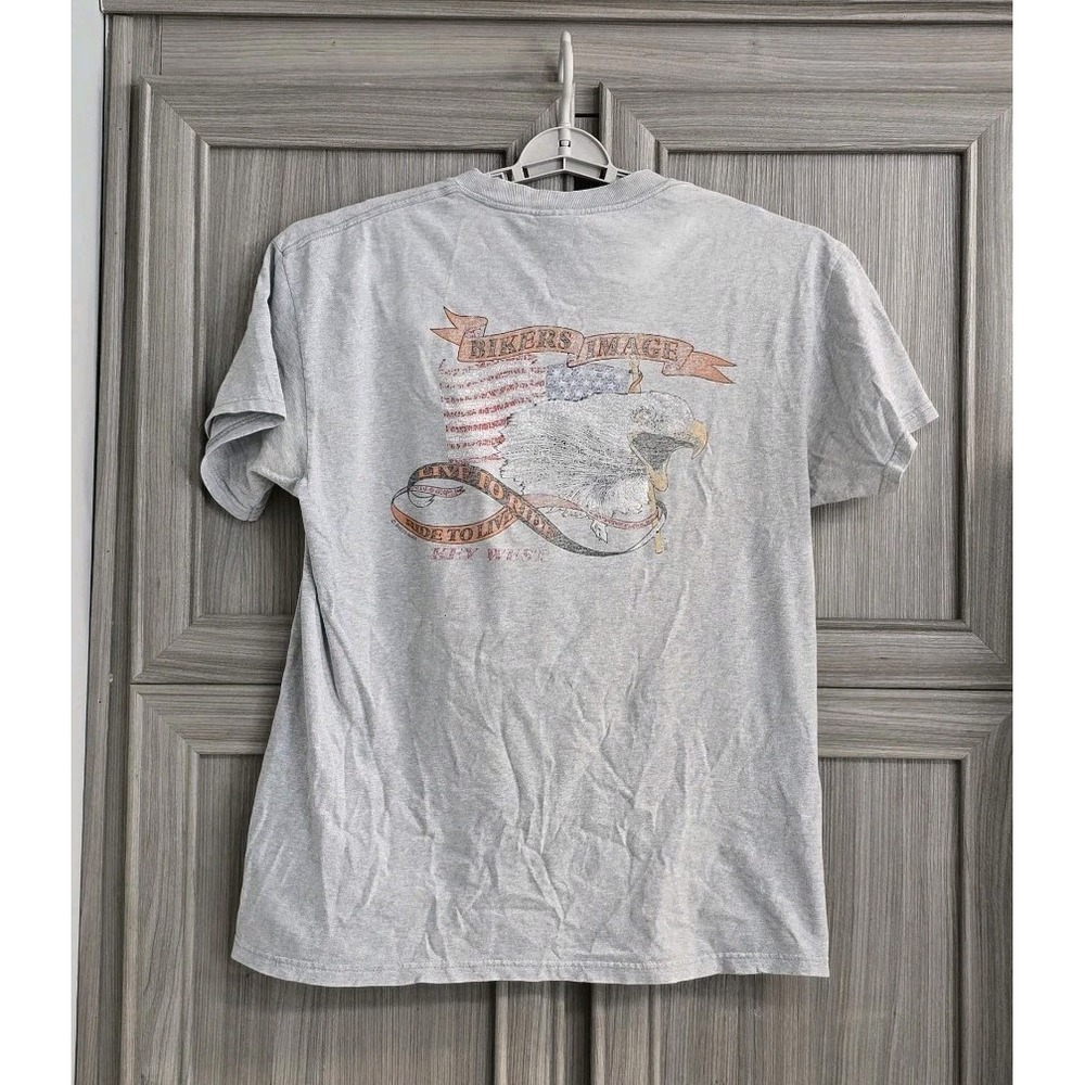 Harley-Davidson Mens Graphic Shirt Size Large Gray Well Loved - Picture 2 of 5